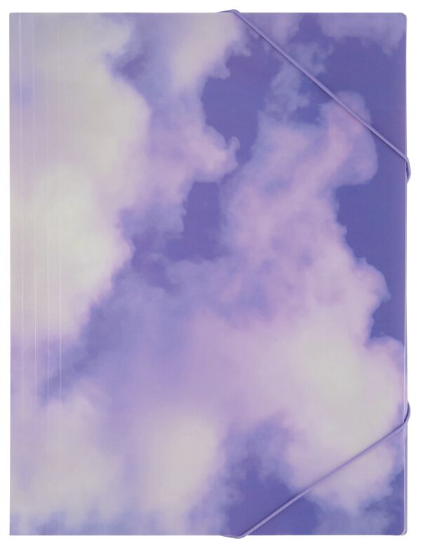 documentenmap 6-vaks 25x33x2.5 wolken - 14822435 - HEMA