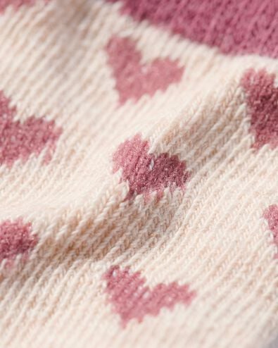 baby sokken met katoen - 5 paar roze roze - 1000028748 - HEMA