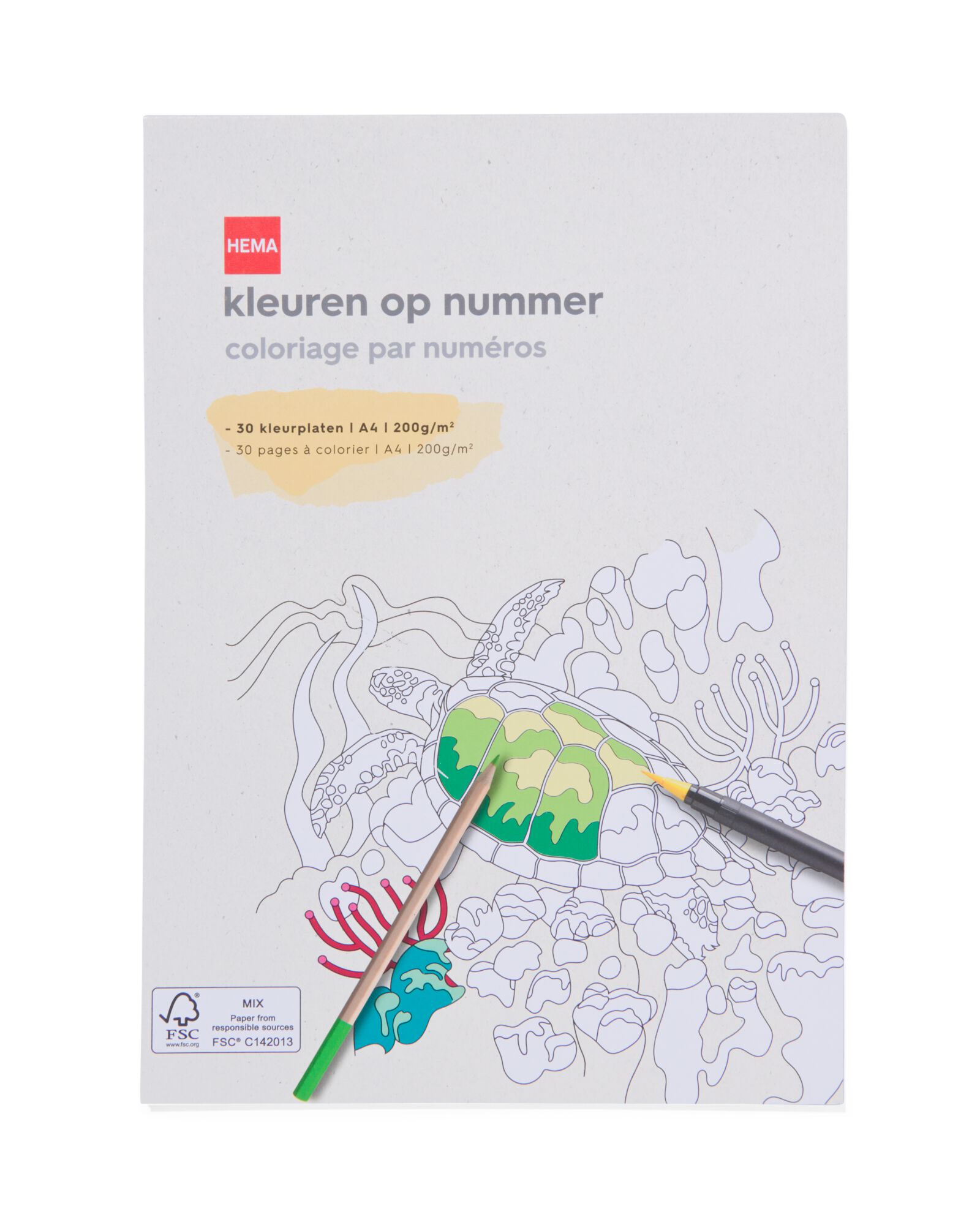 Image of HEMA Kleuren Op Nummer Kleurboek A4