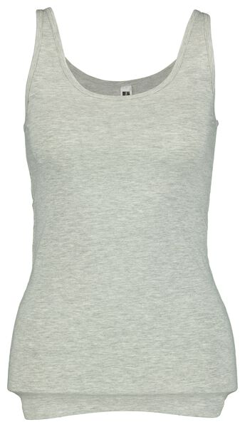 dameshemd katoen grijsmelange M - 19610873 - HEMA
