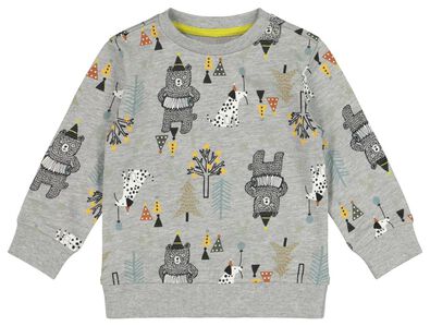 babysweater feest grijs - 1000021812 - HEMA