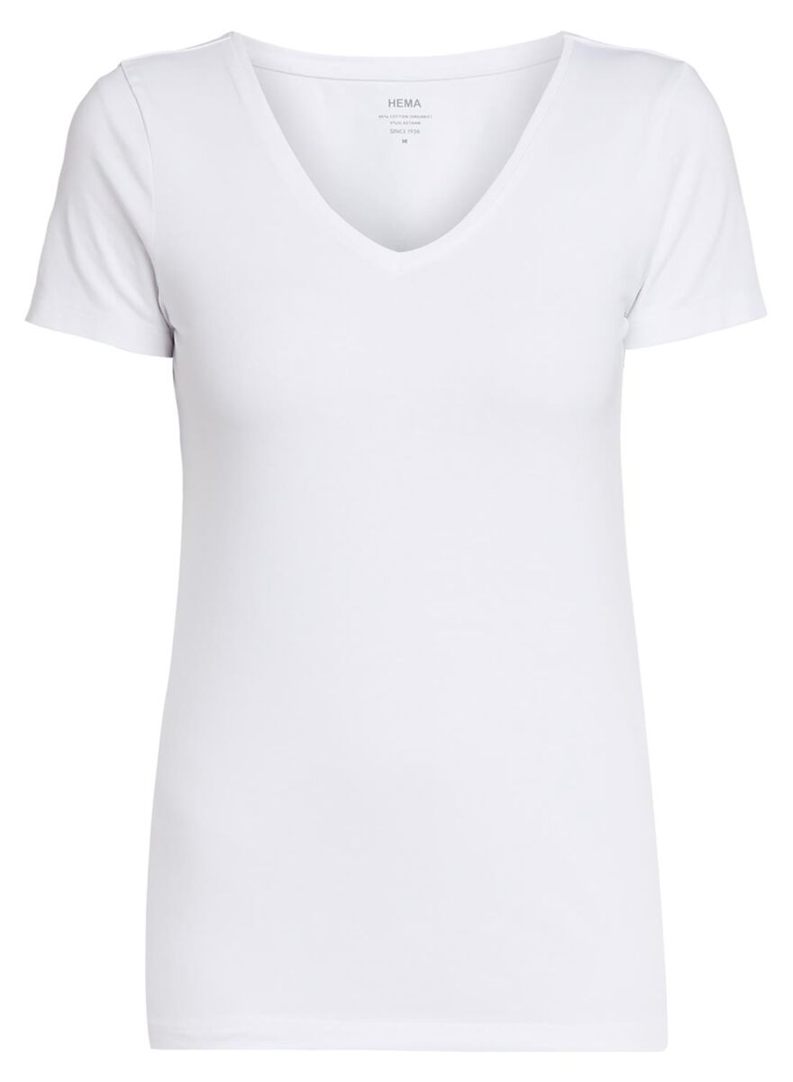 dames t-shirt wit M - 36301762 - HEMA