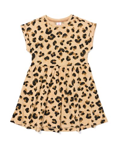 kinderjurk luipaard zand zand - 30857604SAND - HEMA