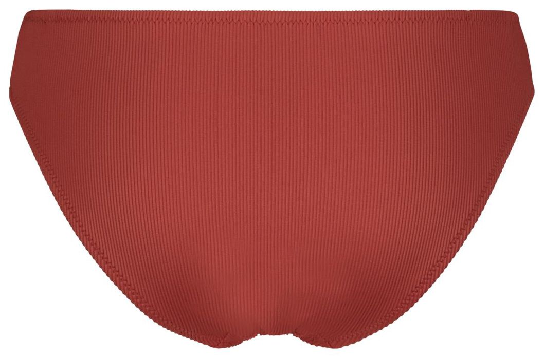 dames bikinibroekje - rib rood - 1000023605 - HEMA