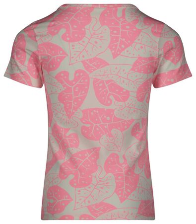 kinder t-shirt leaves roze - 1000023619 - HEMA