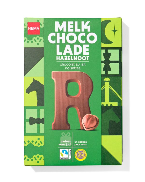 chocoladeletter hazelnoot R 140gram hazelnoot melk R - 24414018 - HEMA