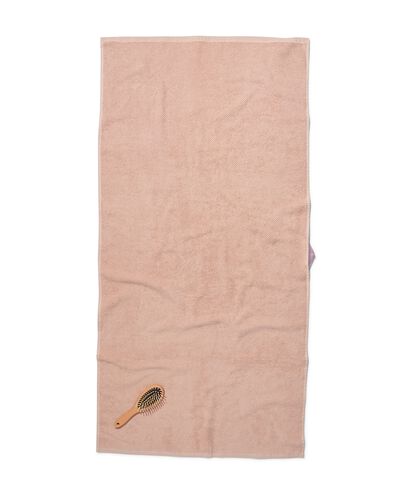 tweedekans handdoek recycled katoen 70x140 oudroze lichtroze handdoek 70 x 140 - 5240219 - HEMA