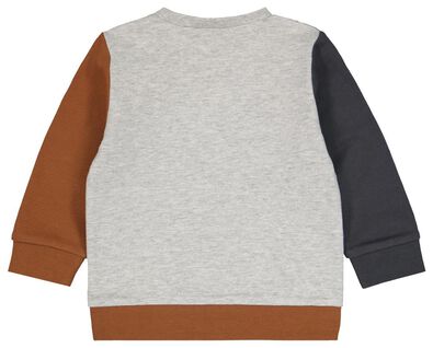 baby sweater vlakken bruin - 1000024425 - HEMA