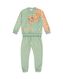 kinder pyjama fleece kat lichtgroen 110/116 - 23000483 - HEMA