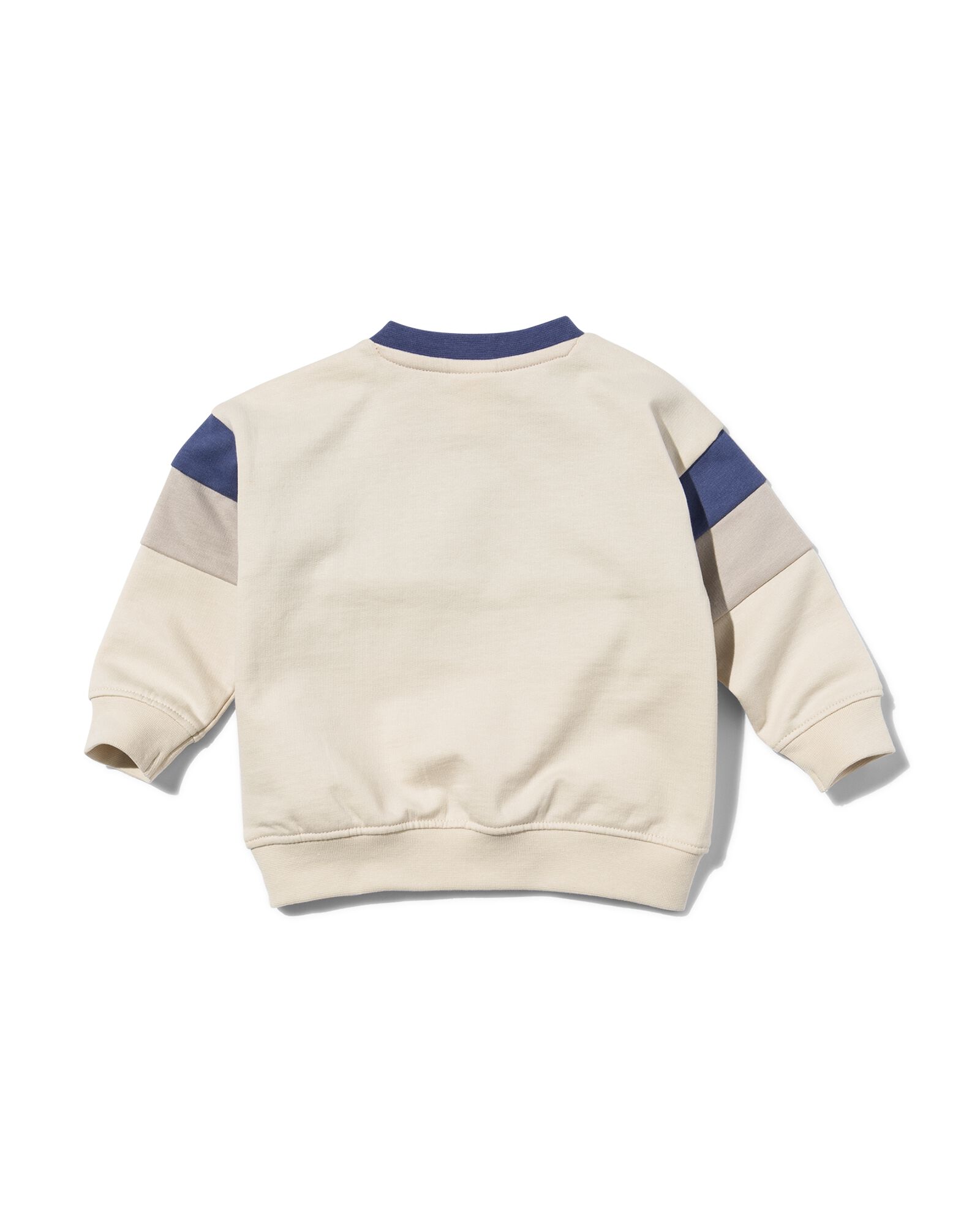 baby kledingset sweatbroek en sweater kleurblokken blauw - 1000029763 - HEMA