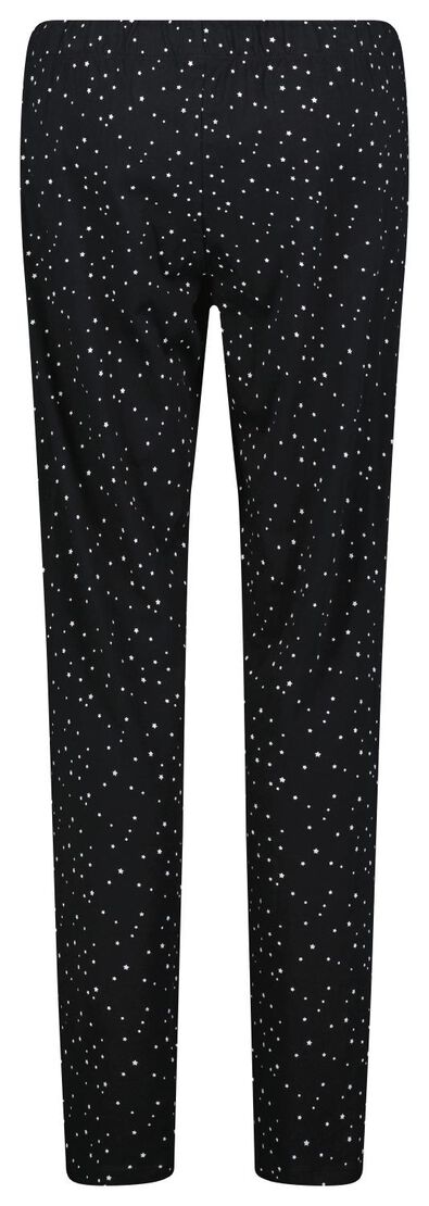 dames pyjama katoen zwart - 1000026651 - HEMA