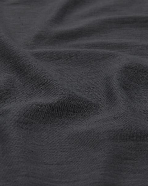 hoeslaken - jersey katoen - 90 x 200 cm - donkergrijs - 5140003 - HEMA