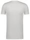heren t-shirt slim fit diepe v-hals wit XL - 34292744 - HEMA