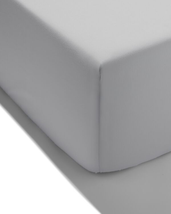 hoeslaken percal 90x220 donkergrijs - 5190087 - HEMA