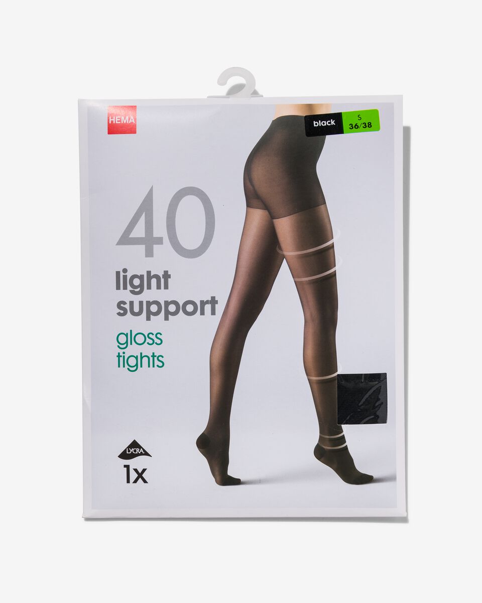 light support gloss 40 denier HEMA