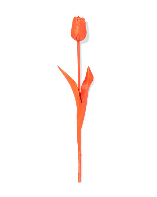 kunstbloem tulp rubber oranje - 41324055 - HEMA
