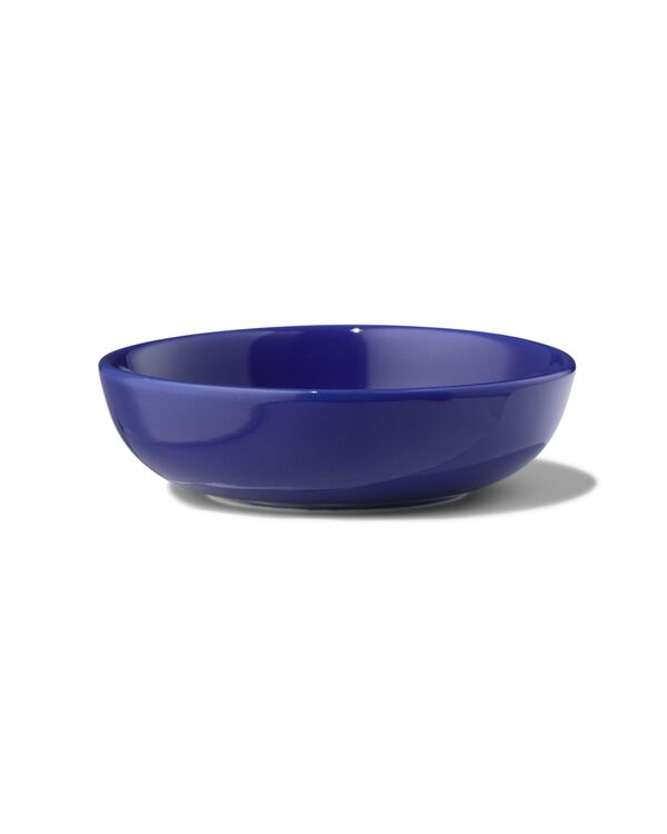 schaaltje Ø8.5cm Tafelgenoten new bone donkerblauw - 9650128 - HEMA