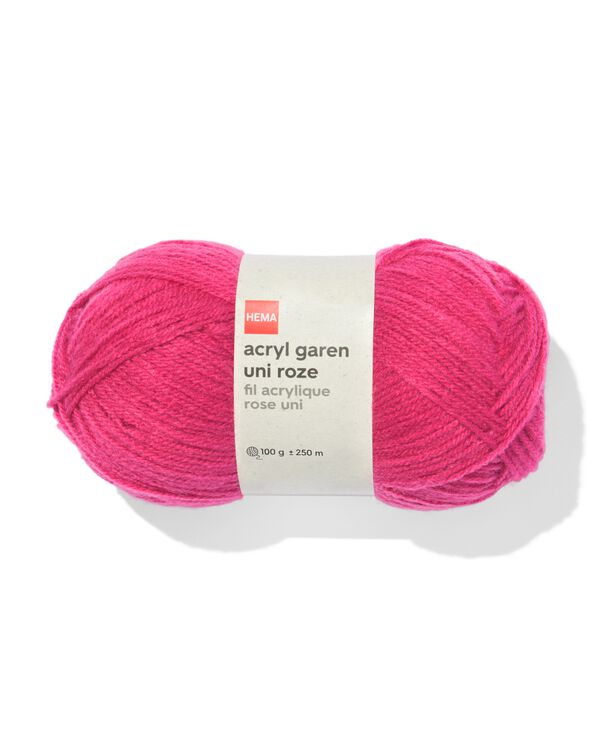 acryl garen roze 100gram 250meter - 60760008 - HEMA