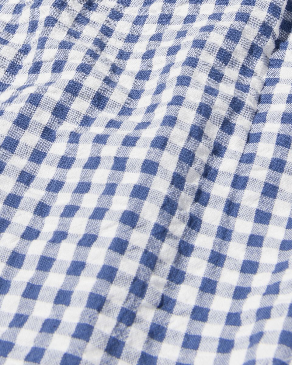 kinder blouse seersucker lichtblauw 122/128 - 30874887 - HEMA