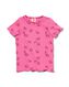 baby t-shirt ribbels roze roze - 1000030986 - HEMA