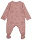 newborn jumpsuit sweat met bamboe roze - 1000025155 - HEMA
