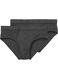 2-pak herenslips midi grijs grijs - 1000009935 - HEMA