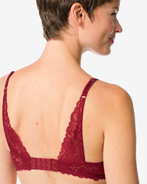 push-up bh met beugel donkerrood donkerrood - 21801156DARKRED - HEMA