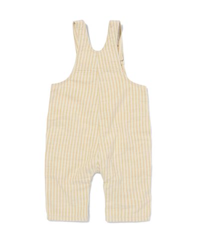 baby tuinbroek katoen okergeel - 33196240YELLOWOCHRE - HEMA