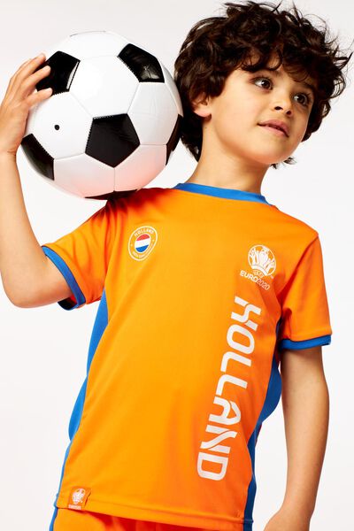 Stout Handschrift Leesbaarheid EK voetbal kinder t-shirt oranje - HEMA