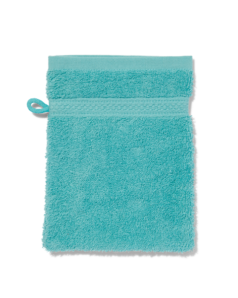 handdoeken - zware kwaliteit felblauw washandje - 5290092 - HEMA