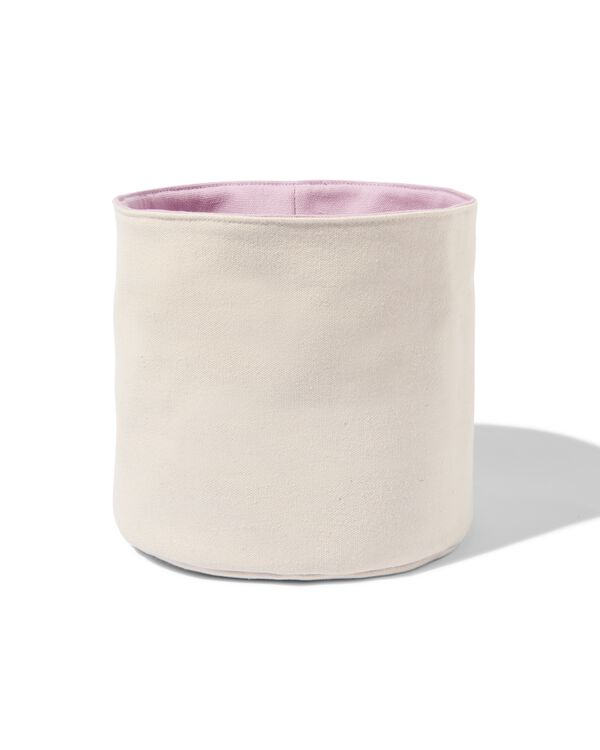 canvas mand Ø20x20cm - 60640033 - HEMA