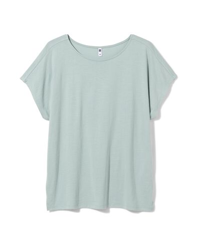 dames t-shirt Amelie met bamboe grijs grijs - 36355270GREY - HEMA