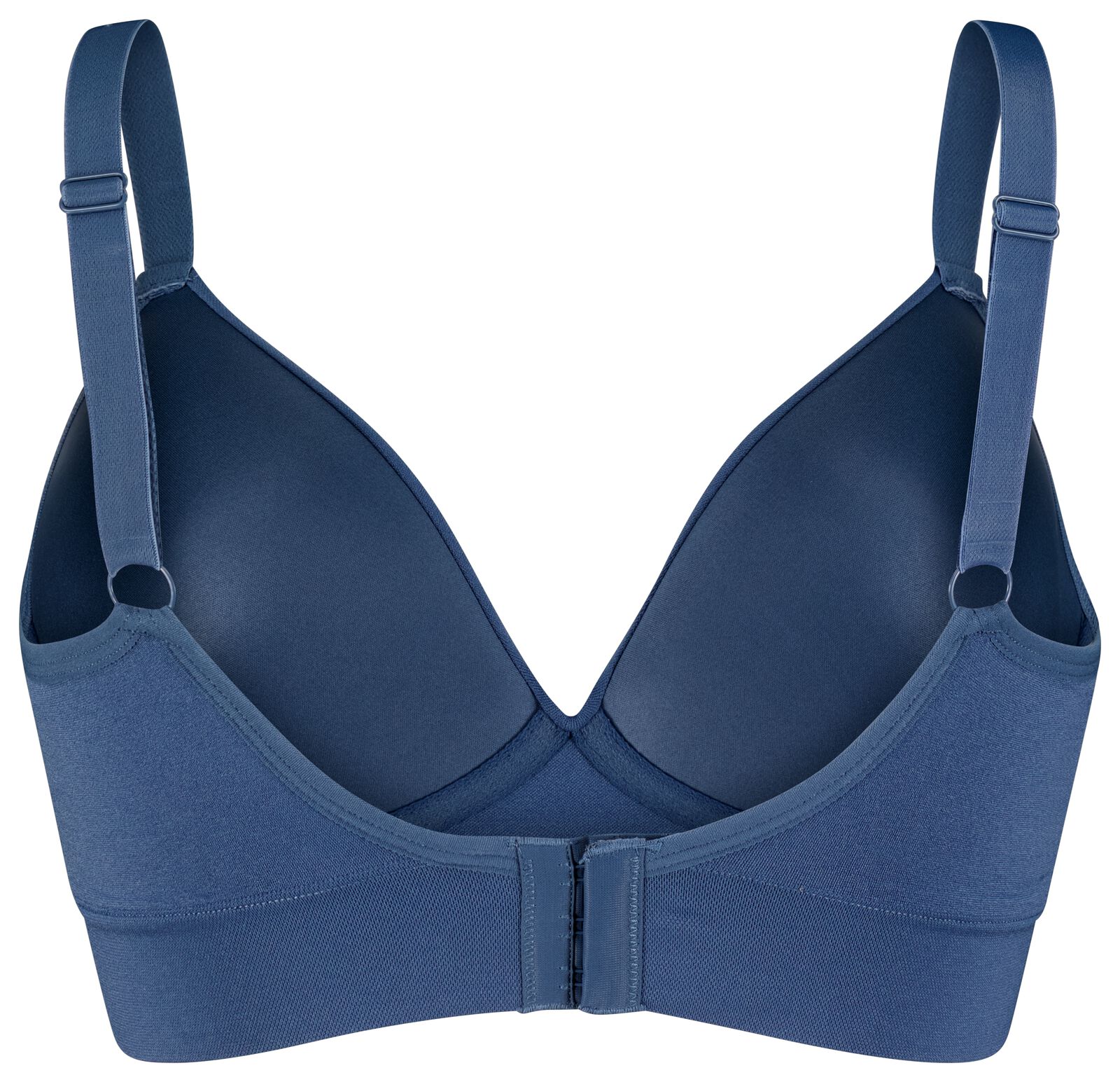 voorgevormde bh zonder beugel micro blauw - 1000029029 - HEMA