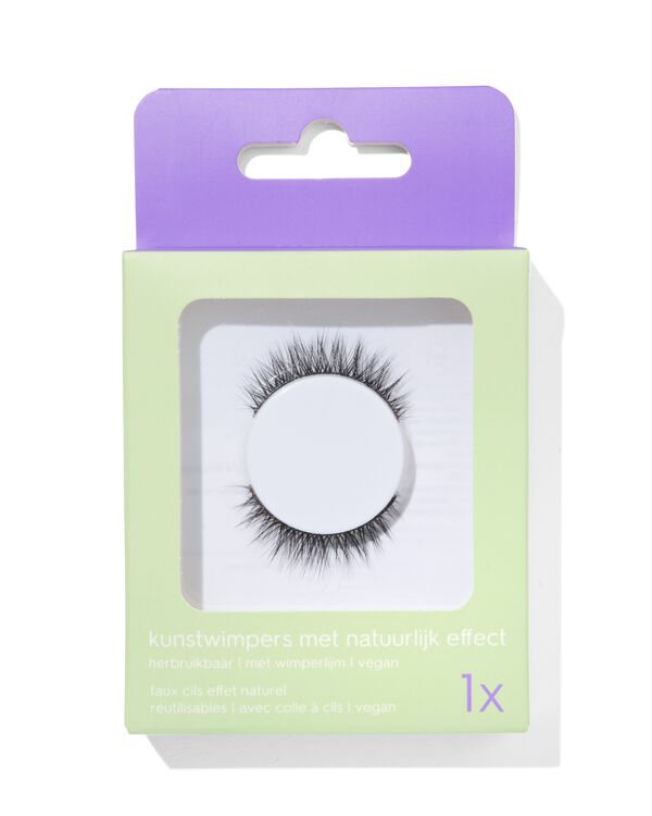kunstwimpers natuurlijk effect 1 set - 11219011 - HEMA
