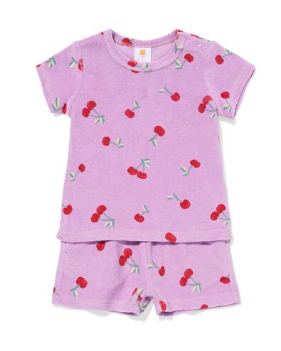 baby kledingset badstof  paars paars - 33008770PURPLE - HEMA