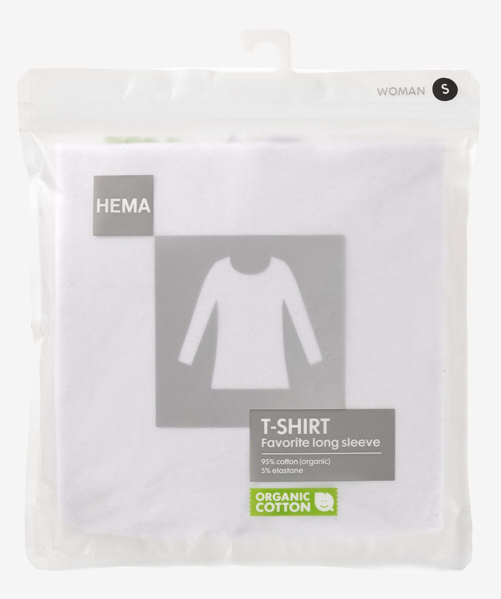 dames basic t-shirt wit - 1000005478 - HEMA