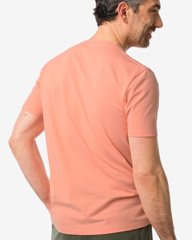 heren t-shirt met stretch roze XL - 2115217 - HEMA
