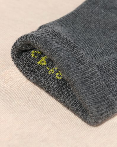 heren sokken met biologisch katoen - 2 paar grijsmelange 43/46 - 4120102 - HEMA