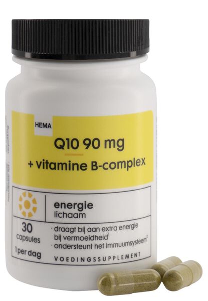 Q10 90 mg + vitamine B-complex - 30 stuks - 11402124 - HEMA
