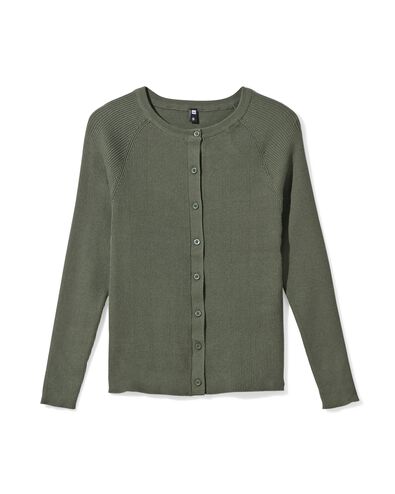 damesvest Fara donkergroen donkergroen - 36221365DARKGREEN - HEMA