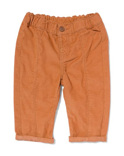 baby broek rib bruin bruin - 33177740BROWN - HEMA