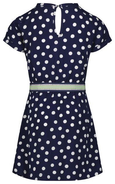 kinderjurk stippen donkerblauw - 1000023306 - HEMA