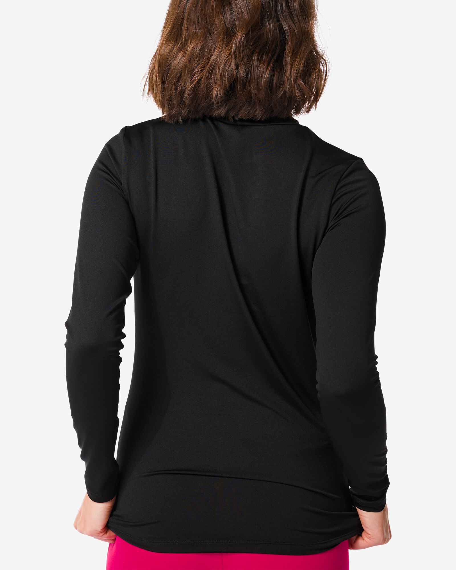 dames top met col Carolie zwart zwart - 36219985BLACK - HEMA