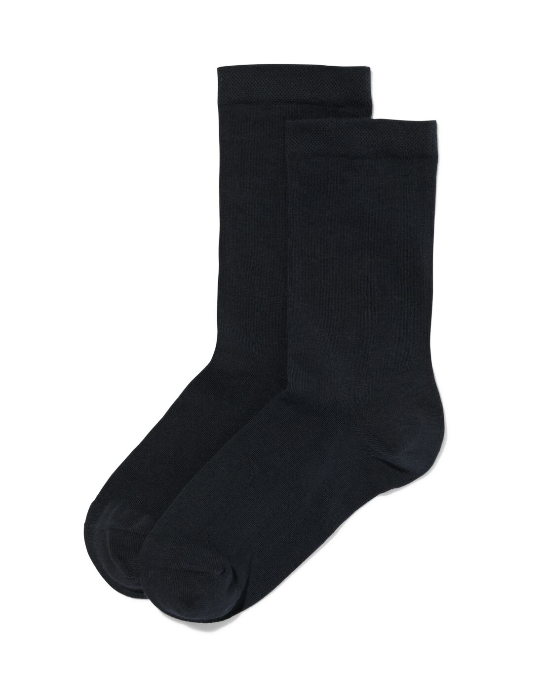 Image of HEMA Dames Sokken Met Biologisch Katoen - 2 Paar Zwart (zwart)