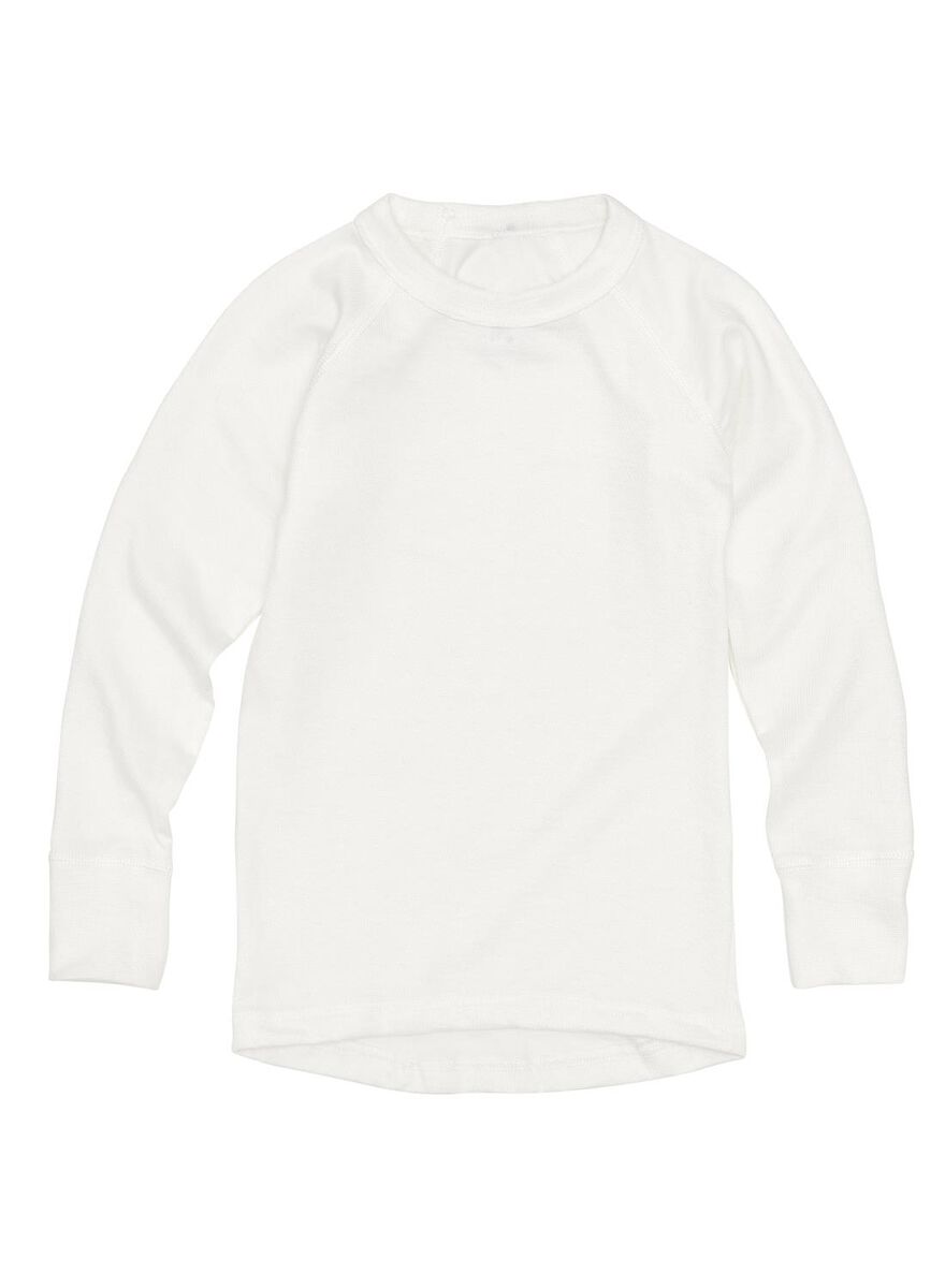 kinder thermo t-shirt wit wit - 1000001471 - HEMA