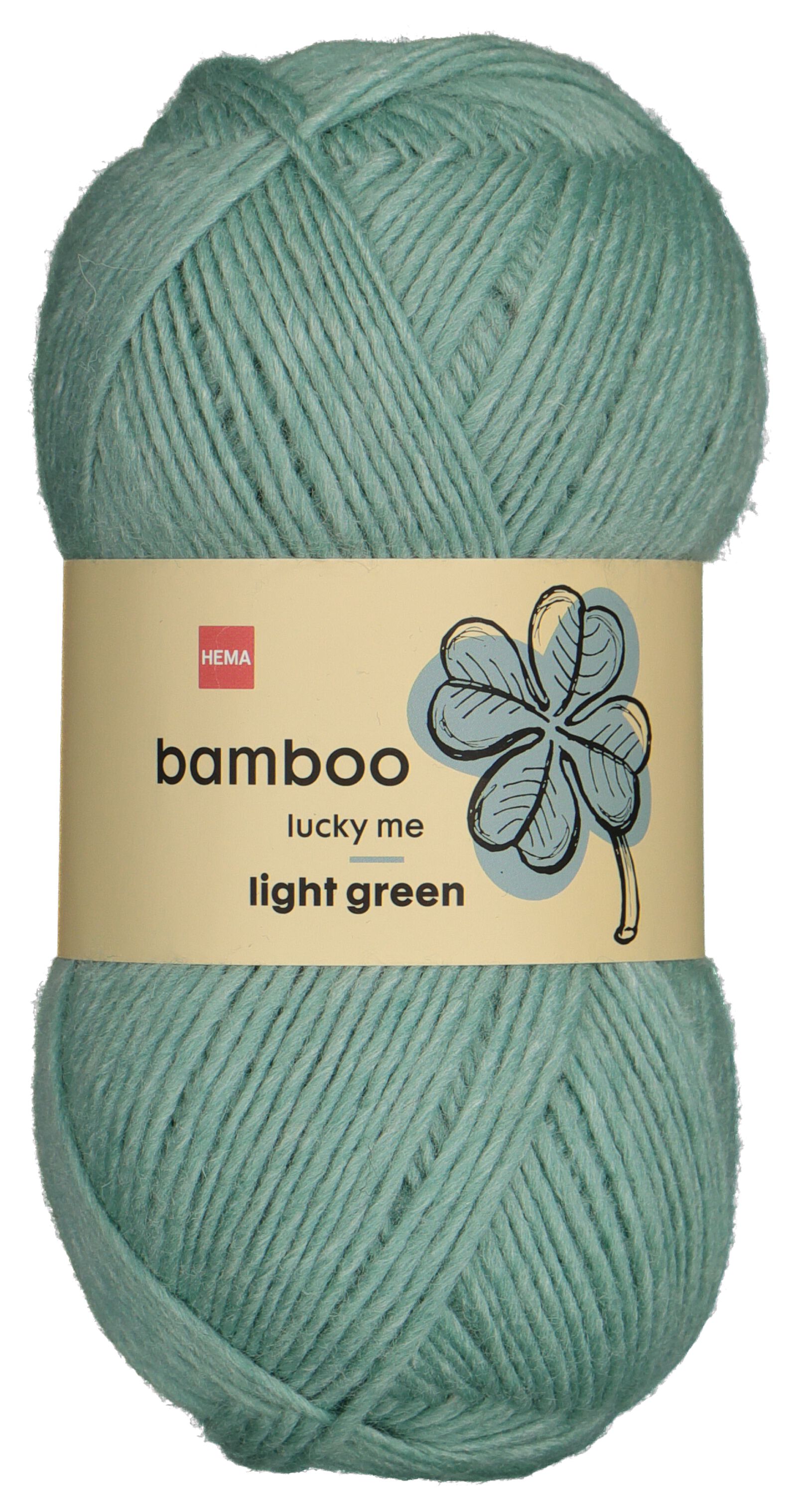 garen wol bamboe 100gram groen - 1400228 - HEMA