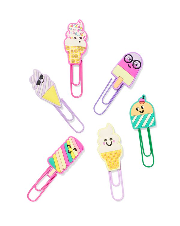 paperclips ijsjes - 6 stuks - 14144421 - HEMA