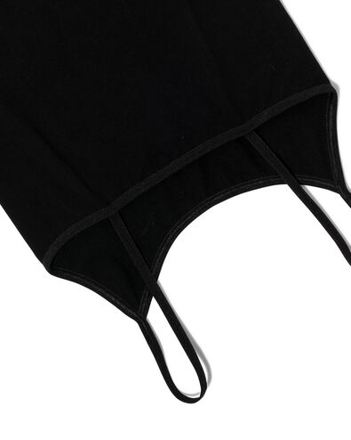 licht corrigerend hemd bamboe zwart M - 21570112 - HEMA