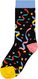 sokken met katoen lets party zwart 39/42 - 4103407 - HEMA