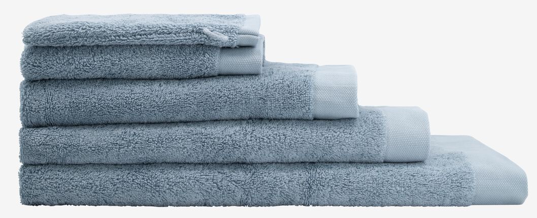 Klagen belasting Door handdoeken - hotel extra zacht ijsblauw - HEMA